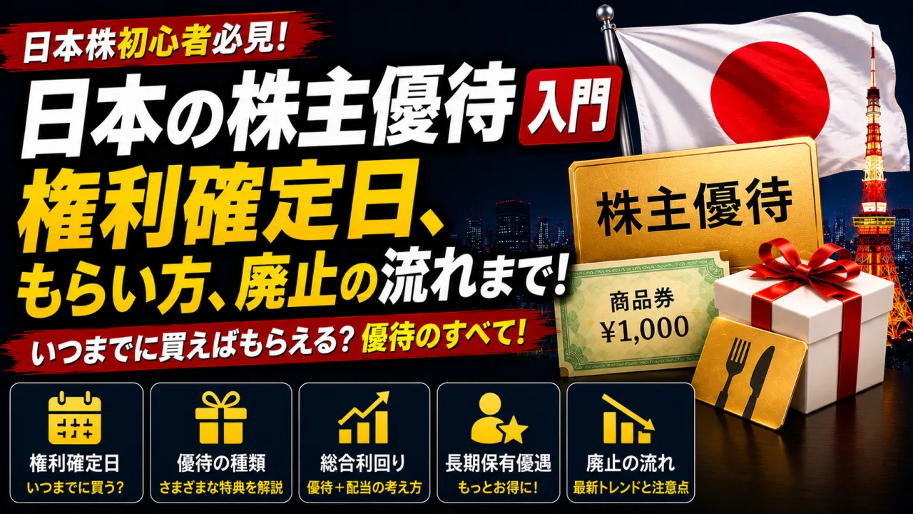 日本の株主優待入門 - 権利確定日、もらい方、廃止の流れまで